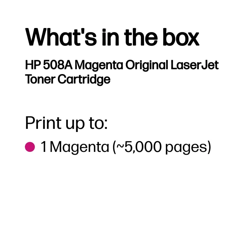 HP 508A Magenta Original LaserJet Tonerkartusche