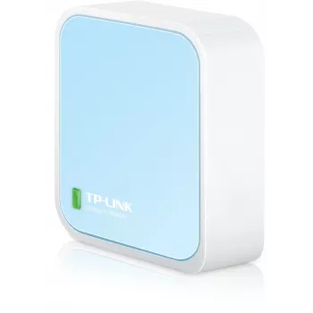 TP-Link TL-WR802N WLAN-Router Fast Ethernet Single-Band (2,4 GHz) Blau, Weiß