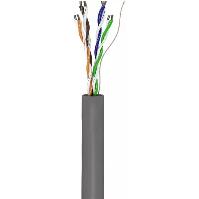 Netzwerkkabel Goobay CAT 5e U/UTP 100 m Grau
