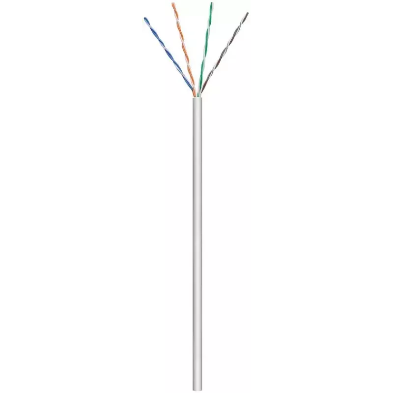 Netzwerkkabel Goobay CAT 5e U/UTP 100 m Grau