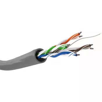 Netzwerkkabel Goobay CAT 5e U/UTP 100 m Grau