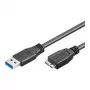 USB-Kabel Goobay 1 m USB 3.0 A/micro-B Schwarz