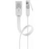 Goobay RJ45 CAT6 Flach U/UTP CU 15 m Weiß