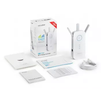 TP-LINK Extender RE450 802.11ac, 2,4 GHz/5 GHz, 450+1300 Mbit/s, 10/100/1000 Mbit/s, Ethernet LAN (RJ-45) Anschlüsse 1, Antennentyp 3x extern