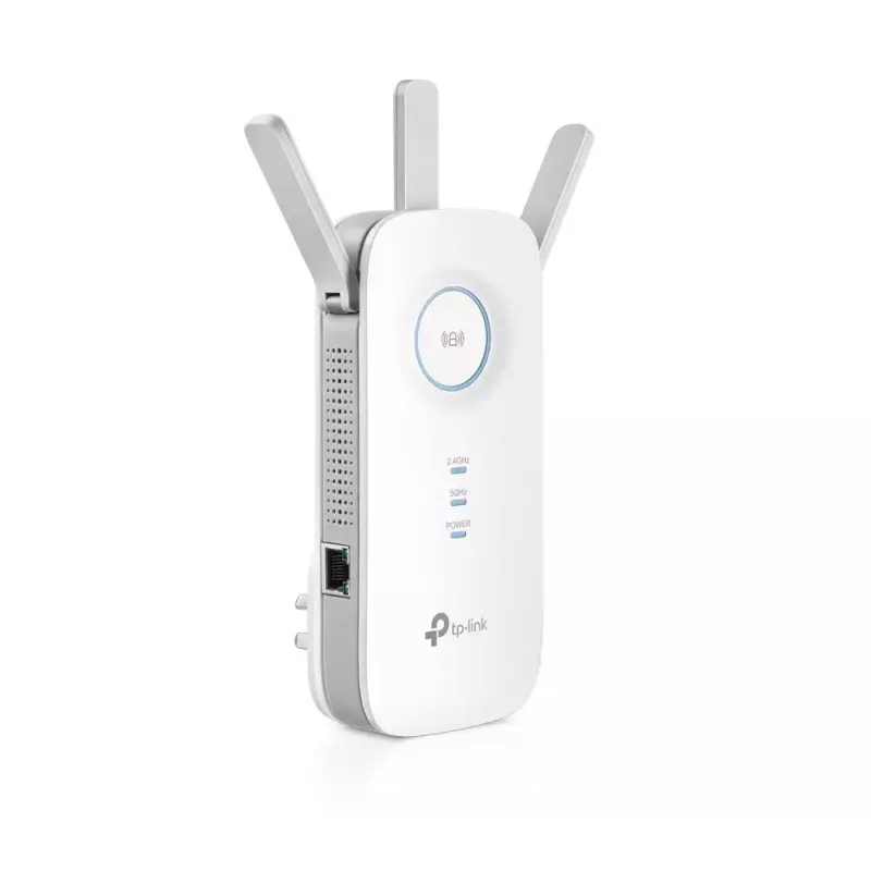 TP-LINK Extender RE450 802.11ac, 2,4 GHz/5 GHz, 450+1300 Mbit/s, 10/100/1000 Mbit/s, Ethernet LAN (RJ-45) Anschlüsse 1, Antennentyp 3x extern