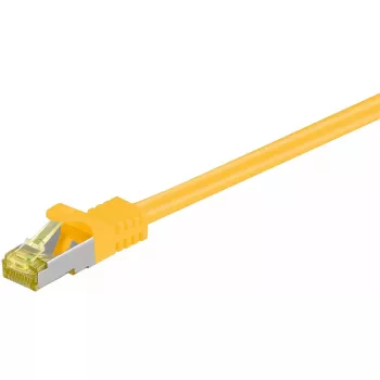 Netzwerkkabel Goobay RJ45 Patchkabel CAT 6A S/FTP 2 m Gelb