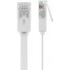 Goobay 95155 Netzwerkkabel Cat6 U/UTP (UTP) weiß, 7 m, RJ-45 vergoldet