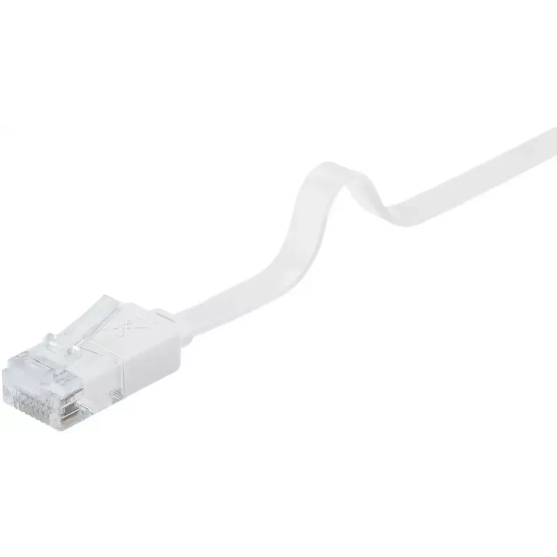 Goobay 95155 Netzwerkkabel Cat6 U/UTP (UTP) weiß, 7 m, RJ-45 vergoldet