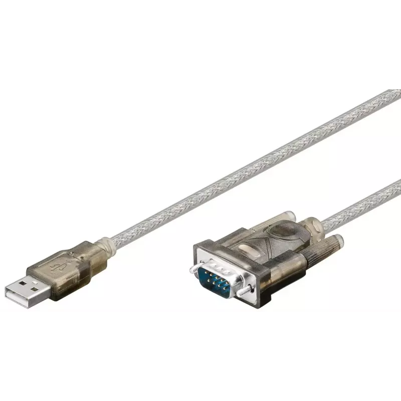 Serielles Kabel Goobay 95435 Transparent 1,5 m USB Typ-A