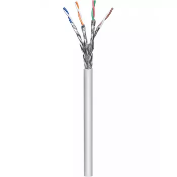 Netzwerkkabel Goobay 96094 Grau 100 m Cat6a S/FTP