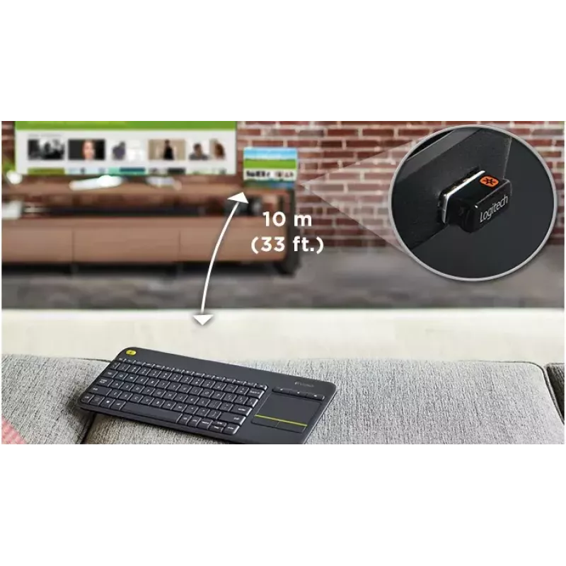 Wireless Touch Keyboard Logitech K400 Plus