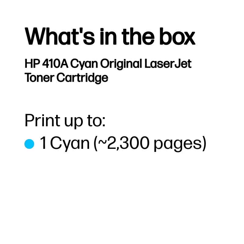 Toner-Kartusche HP CF411A M452DN 2300 Seiten Cyan