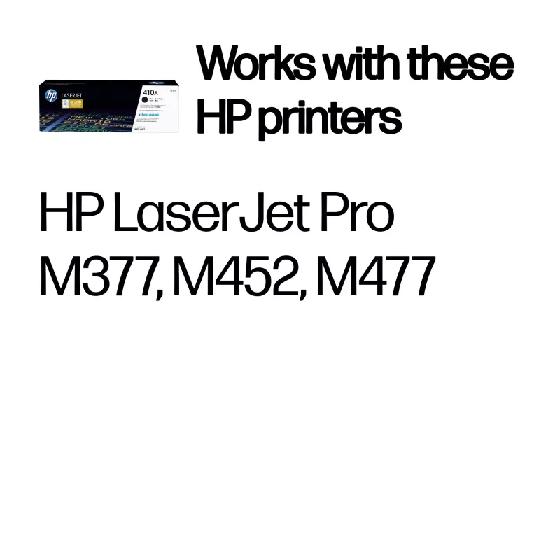 HP 410A Black Original LaserJet Tonerkartusche, 2300 Seiten, Schwarz, 1 Stück