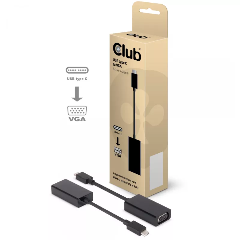 USB 3.1 Type C auf VGA Active Adapter CLUB3D CAC-1502