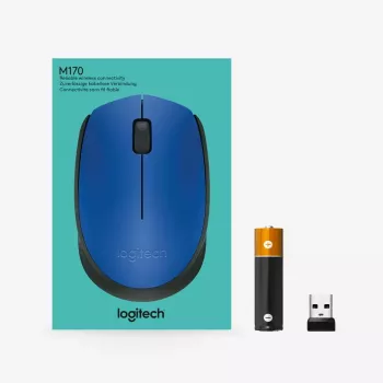Logitech M171 Maus RF Kabellos Optisch 1000 DPI, Blau
