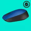 Logitech M171 Maus RF Kabellos Optisch 1000 DPI, Blau