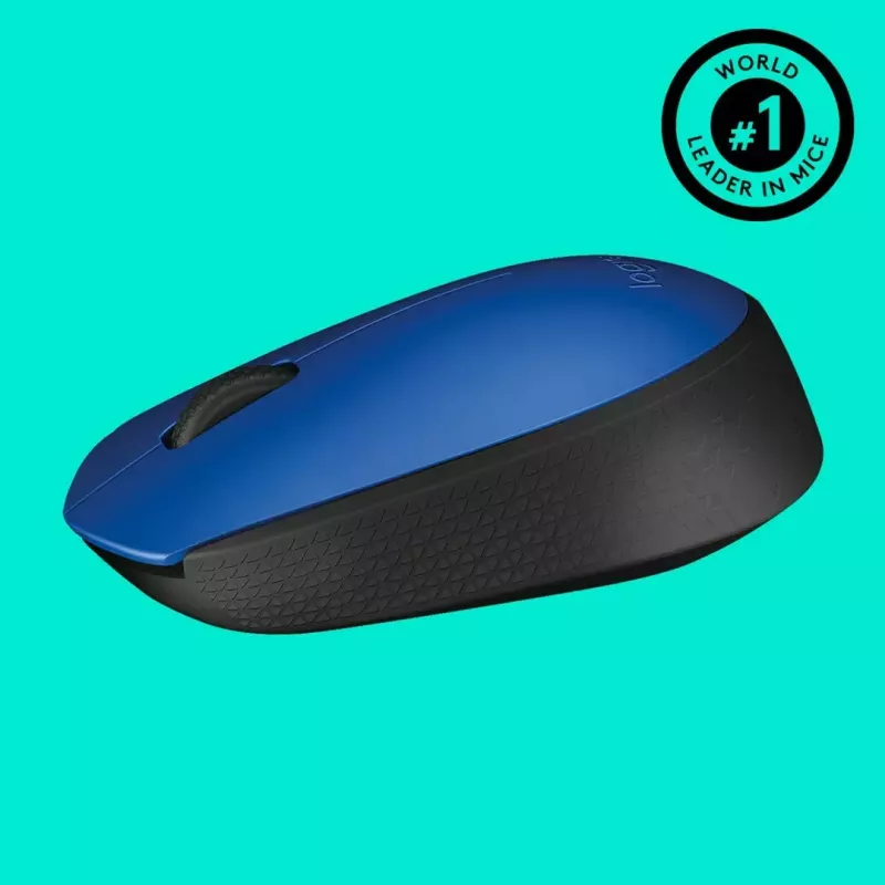 Logitech M171 Maus RF Kabellos Optisch 1000 DPI, Blau