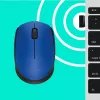 Logitech M171 Maus RF Kabellos Optisch 1000 DPI, Blau