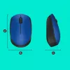 Logitech M171 Maus RF Kabellos Optisch 1000 DPI, Blau