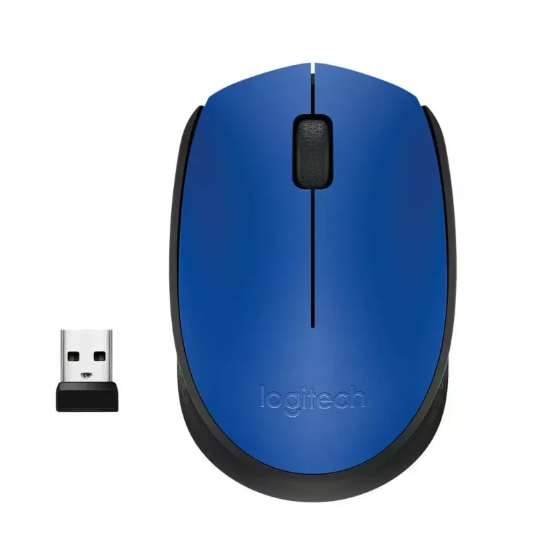 Logitech M171 Maus RF Kabellos Optisch 1000 DPI, Blau