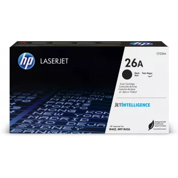 HP 26A Original LaserJet Tonerkartusche Schwarz, 3100 Seiten, Schwarz, 1 Stück