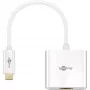 USB-Grafikadapter GOOBAY 66259 — USB 3.2 Gen 1 Type-C-Eingang, Weiß, 0,2 m Kabel