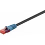 Netzwerkkabel GOOBAY Cat6 U/UTP schwarz 60 m mit RJ-45 vergoldeten Kontakten