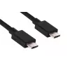 CLUB3D USB Gen2 Typ C Video 4K60Hz, Daten 10Gbit/s und 100W Laden 1Meter M/F