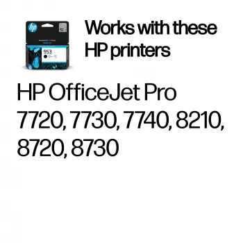 HP 953 Original Tintenpatrone Schwarz