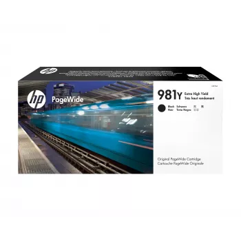 HP 981Y Extra High Yield Schwarz Original PageWide Patrone, Schwarz, 1 St., 20000 Seiten