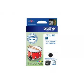 Brother LC22UBK Tintenpatrone 1 Stk. Original Hohe (XL) Reichweite schwarz