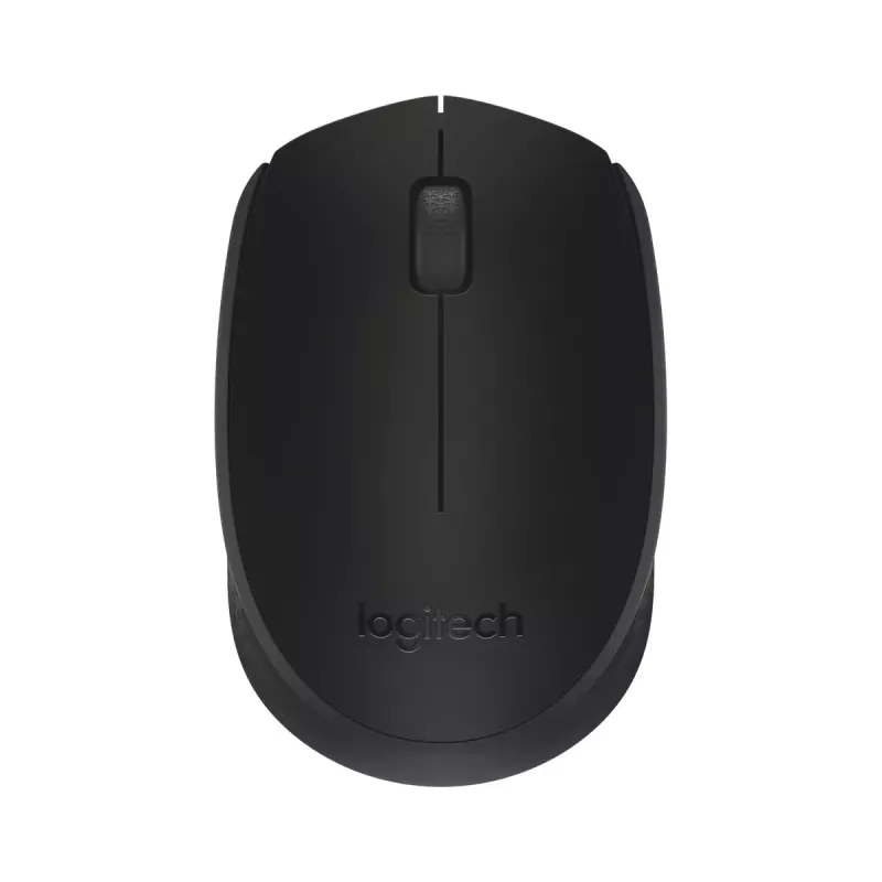 Kabellose optische Maus Logitech B170 RF, beidhändig, 3 Tasten, Schwarz, 10 m Reichweite, bis zu 12 Monate Akkulaufzeit