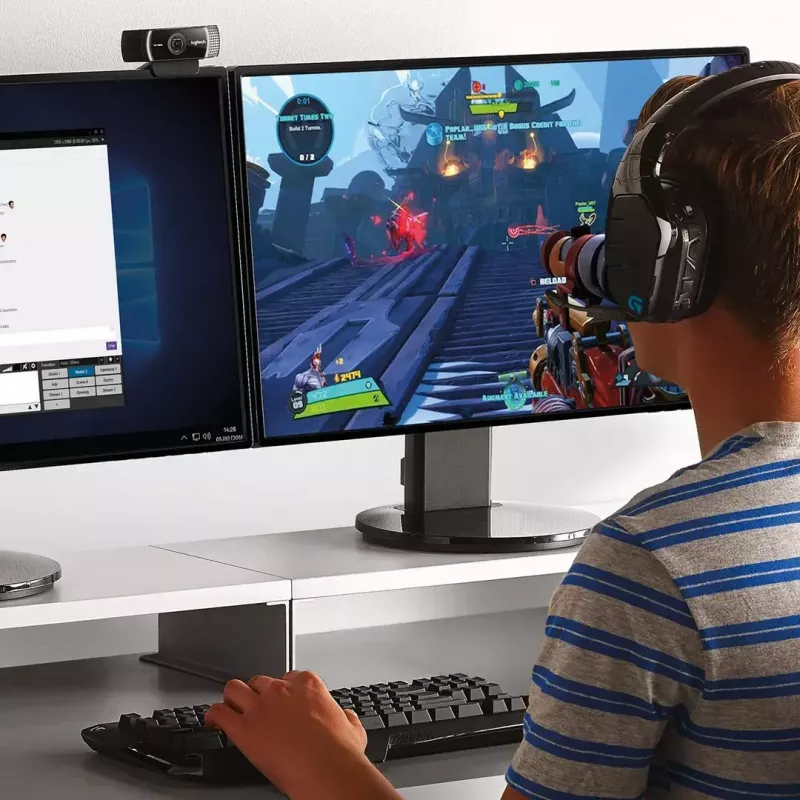 Logitech C922 1920 x 1080pixels USB Schwarz Webcam