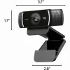 Logitech C922 1920 x 1080pixels USB Schwarz Webcam