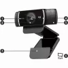 Logitech C922 1920 x 1080pixels USB Schwarz Webcam