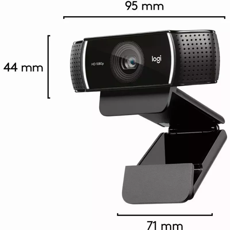 Logitech C922 1920 x 1080pixels USB Schwarz Webcam