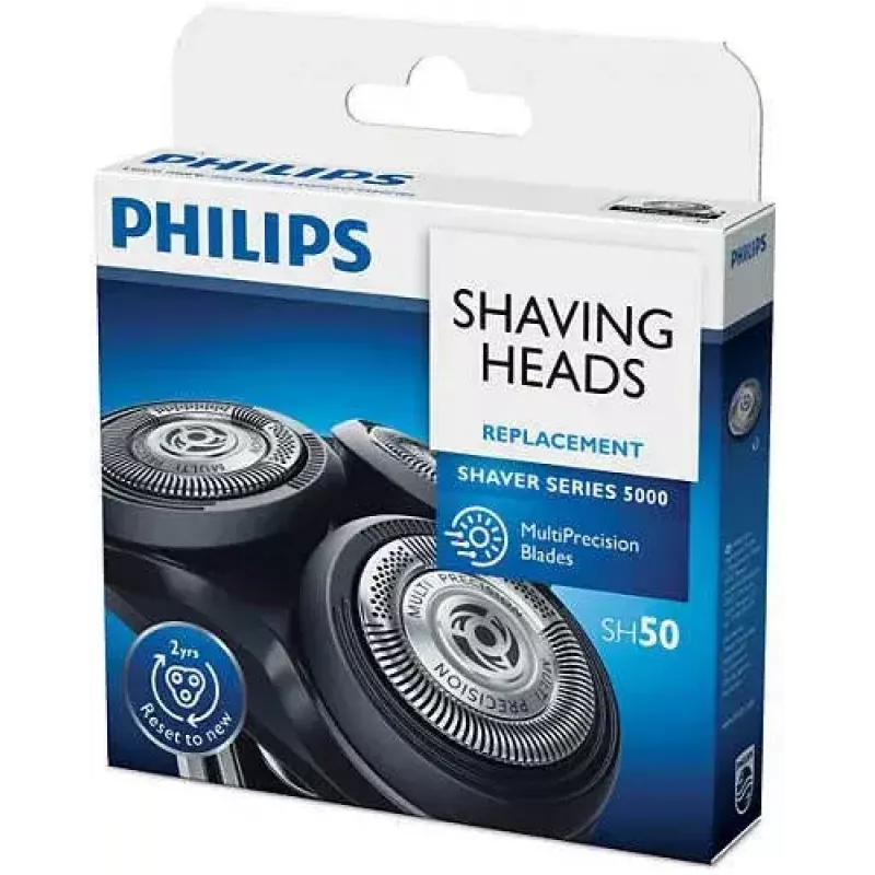 Ersatzscherköpfe für Elektrorasierer Philips SHAVER Series 5000 SH50/50, 3 Köpfe, Chrom