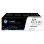 HP 201X 3er-Pack High Yield Cyan/Magenta/Gelb Original LaserJet Tonerkartuschen