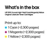 HP 201X 3er-Pack High Yield Cyan/Magenta/Gelb Original LaserJet Tonerkartuschen