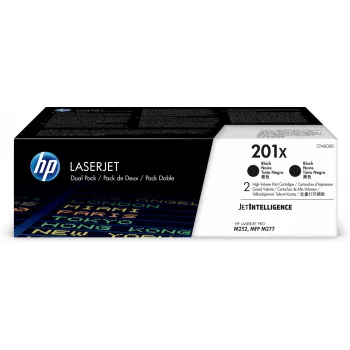HP 201X 2er-Pack High Yield Schwarz Original LaserJet Tonerkartuschen