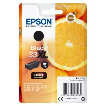 Epson Oranges Einzelpackung Schwarz 33XL Claria Premium Ink
