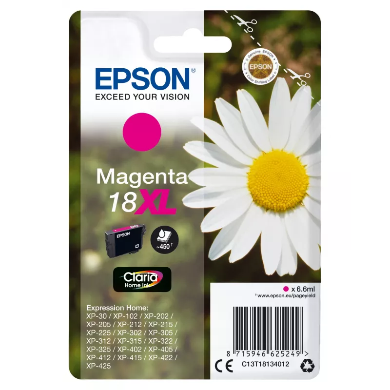 Epson Daisy Singlepack Magenta 18XL Claria Home Tinte