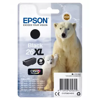 Epson 26XL Druckerpatrone Schwarz 500 Seiten Tinte C13T26214012