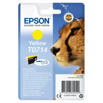 Epson Einzelpackung Gelb T0714 DURABrite Ultra Tinte