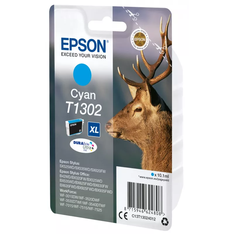 Epson Stag Einzelpack Cyan T1302 DURABrite Ultra Tinte