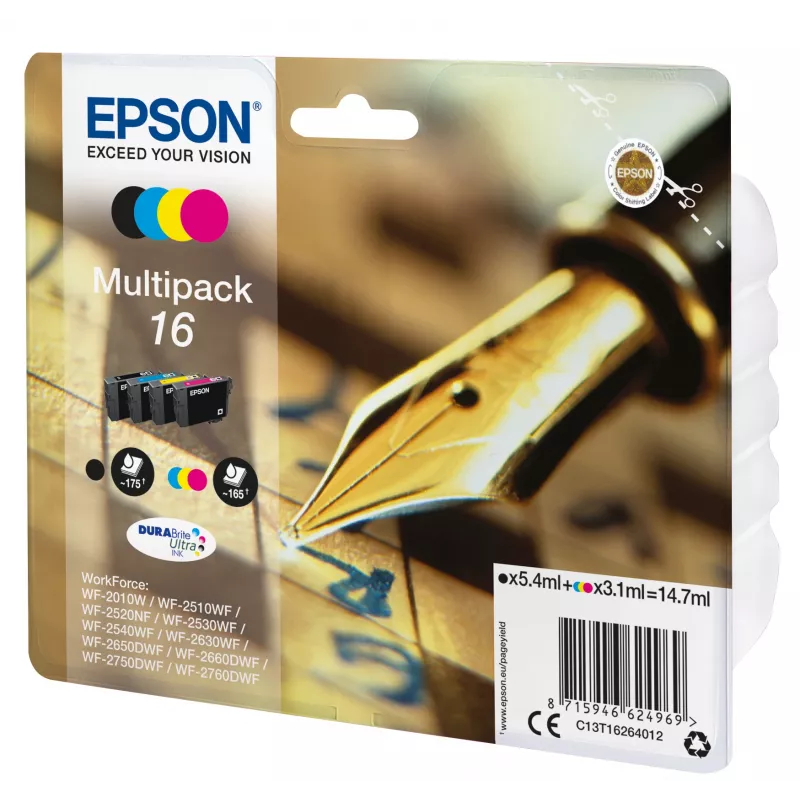 Epson Tintenpatrone C13T16264012 Multipack BK,C,M,Y