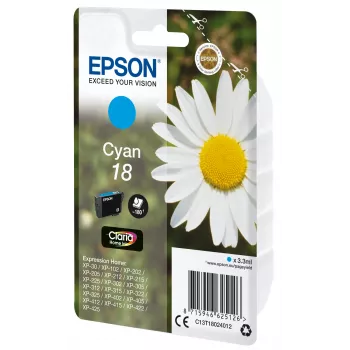 Epson Daisy Einzelpackung Cyan 18 Claria Home Tinte