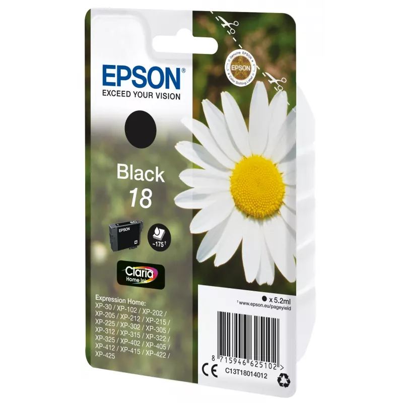 Epson Daisy Singlepack Schwarz 18 Claria Home Tinte
