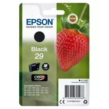 Epson Strawberry Singlepack Schwarz 29 Claria Home Tinte