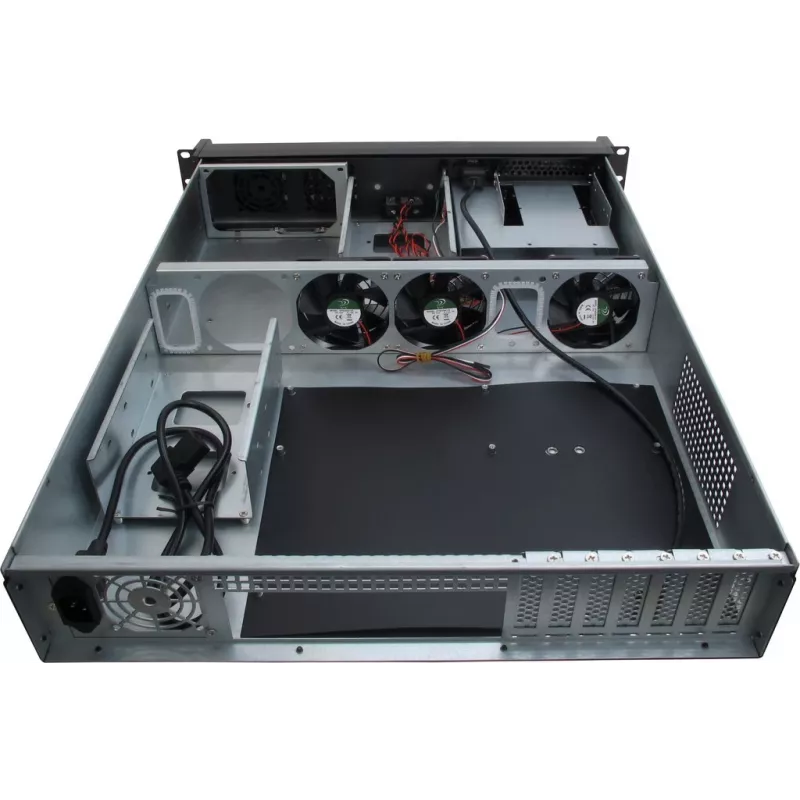 Servergehäuse Inter-Tech IPC 2U-2098-SL Rack Schwarz